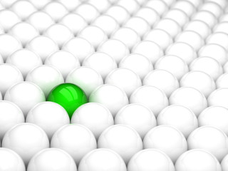 Standing Out Of The Crowd Concept