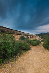 Fototapeta premium Roman Ponte del Diable in tarragona,Spain