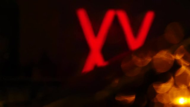 Night Street Bokeh Lights