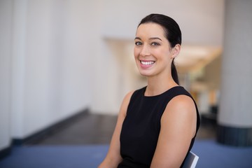 Beautiful business woman smiling