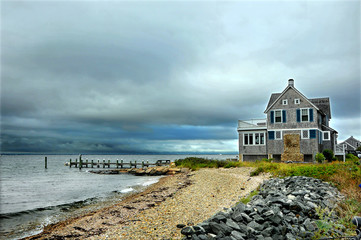 Stormy Beach - Powered by Adobe