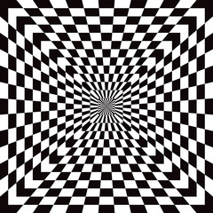Checkered Optical Illusion