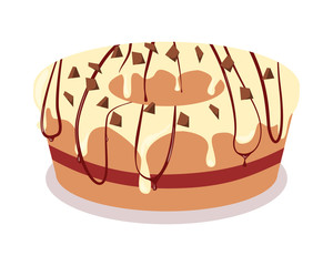 Bon Appetit. Festive Cake Web Banner. Chocolate