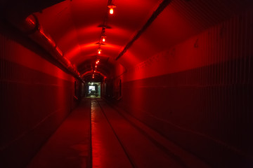 Bunker from Cold War, object an underground submarine base