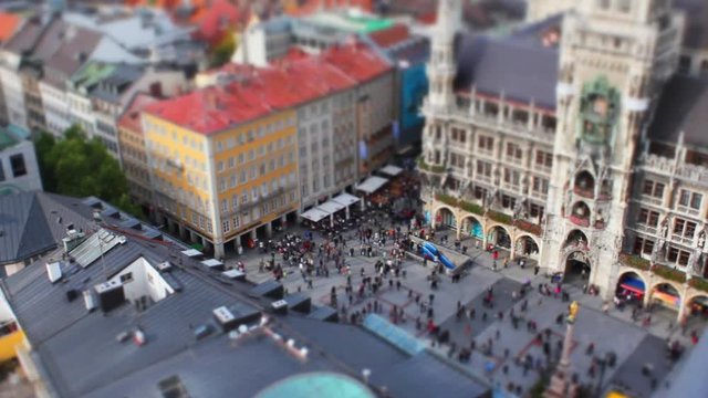 tilt shift effect in munich