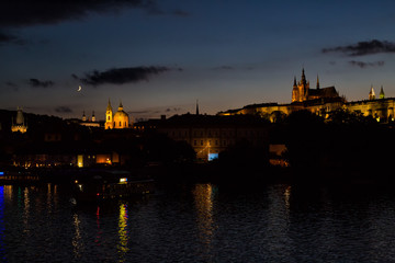 Prague at night