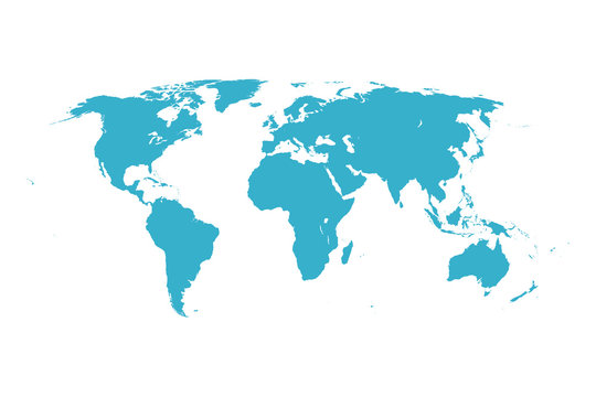 Worldmap vector template. World map for infographic