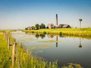 Historic Pumping-engine at Nijkerk, Gelderland, Holland, NLD