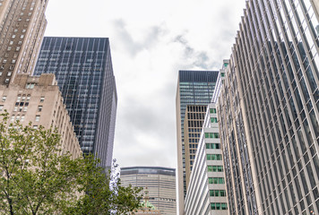 New York City skyline on a beautiful day