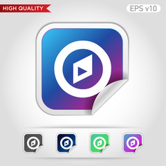 Compass icon. Button with compass icon. Modern UI vector.