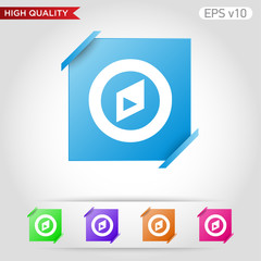 Compass icon. Button with compass icon. Modern UI vector.