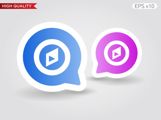 Obraz premium Compass icon. Button with compass icon. Modern UI vector.