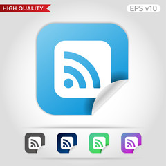 Wi fi icon. Button with wi-fi icon. Modern UI vector.