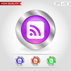 Wi fi icon. Button with wi-fi icon. Modern UI vector.