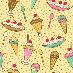 Desserts Pattern_Vanilla