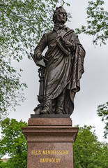 Felix Mendelssohn Bartholdy Monument in Leipzig, Germany, Denkmal