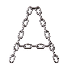 Fototapeta premium Font A chain