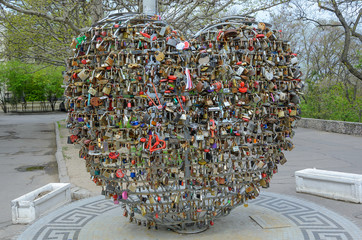 Locks for luck in Odessa