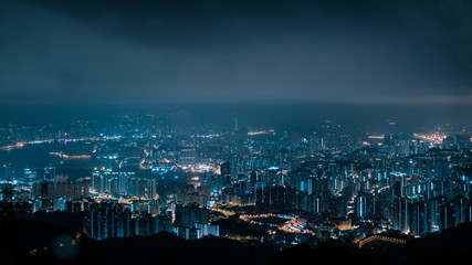Fototapeta na wymiar Hong Kong Night View 