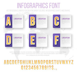 Infographics font set