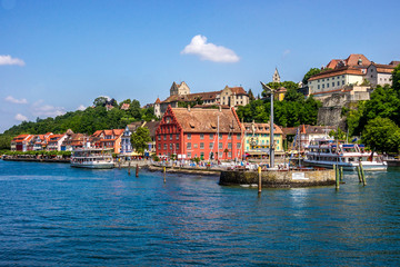 Hafen von Meersburg am Bodensee