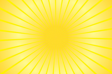 Fototapeta premium Abstract bright Yellow Orange rays background. Vector