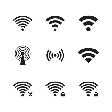 Wireless and wifi icons