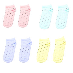  Socks isolated,collage.