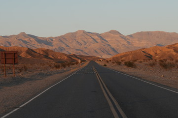 Empty Road Death Valley