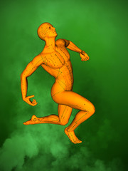 Acupuncture model M-POSE M4ay-21-1, 3D Model