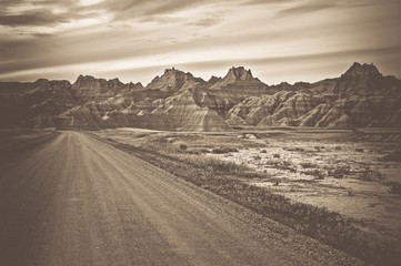 Raw Badlands Landscape