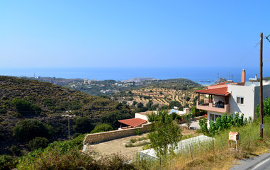 Fototapeta na wymiar Rethymno countryside landscape