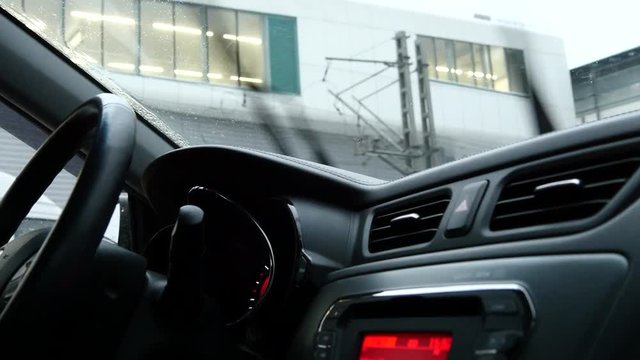 Sterling Whell Driving On Winter Day