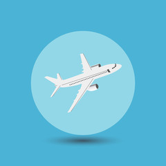 Travel  Bubble Icon. Bubble plane vector.