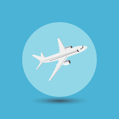 Travel  Bubble Icon. Bubble plane vector.