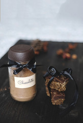 Chocolate bars and cocoa powder