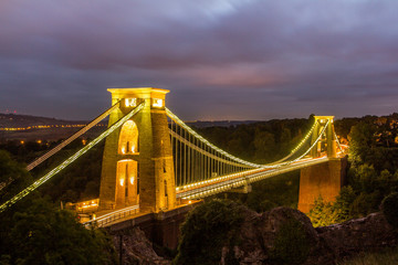 Clifton Suspension Bridge Bristol, United Kingdom - obrazy, fototapety, plakaty