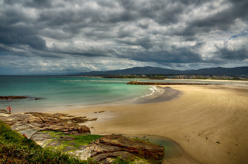 Spanish destination, Galicia, north-west region, Foz beach