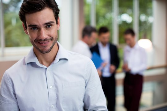 Male business executive at conference center - Powered by Adobe