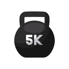 dumbbells icon over white background. vector illustration