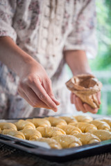 Making delicious homemade croissants