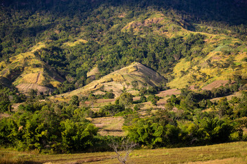 Wonderfull top hill lanscape in Thailand