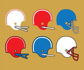 Vintage Football Helmets © Neil