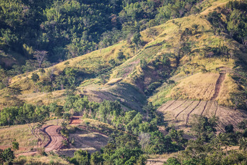 Wonderfull top hill lanscape in Thailand