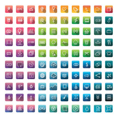 Icon Collection Vector Application Content Concept