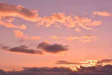 夕焼けの空