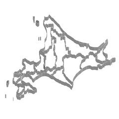 北海道　地図　フレーム　アイコン