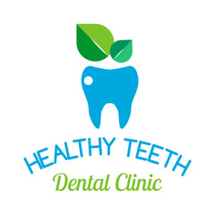 Vector dental stomatology clinic badge icon.