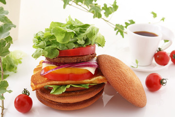 おいしそうなハンバーガー