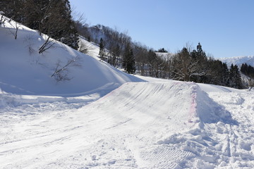 Fototapeta na wymiar スキー　ジャンプ台